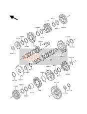 131281199, Arbre Second Bte KLX2, Kawasaki, 0