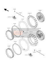 410901091, WHEEL-SUB Assy, Fr, Kawasaki, 0