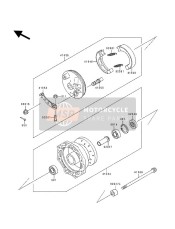 410351285, Flasque Frein Av KX60, Kawasaki, 0