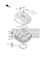 110601200, Gasket,Cylinder Base, Kawasaki, 0