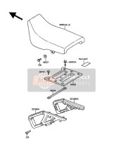 321091153CE, GRIP-FRAME, Rh, Silver, Kawasaki, 1