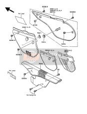 3600253416W, Seitendeckel Li Gruen, Kawasaki, 0