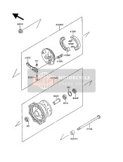 410341168, DRUM-ASSY,Front Brake, Kawasaki, 1