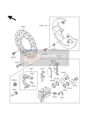 430411937FE, CALIPER-ASSY,Fr,Lh,M.F.Gray, Kawasaki, 1