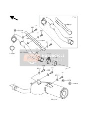 491070008, COVER-EXHAUST Pipe, Kawasaki, 1