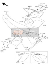 391560270, Pad,Side Cover,Rh, Kawasaki, 0