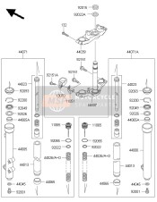 440710804, DAMPER-ASSY,Fork,Rh, Kawasaki, 0