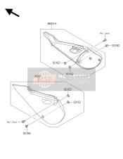 360011667266, COVER-SIDE,Rh,B.White, Kawasaki, 0