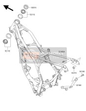 32160067018R, FRAME-COMP,Sub,F.S.Black, Kawasaki, 0