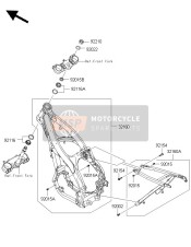 321600543, FRAME-COMP,Rr, Kawasaki, 1