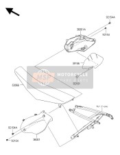 391560677, Pad,Sidecover,Rh, Kawasaki, 0