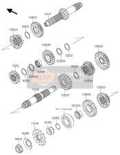 132621564, Gear,Output 5TH,21T, Kawasaki, 2