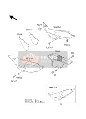 360011459H8, COVER-SIDE,Rh,Ebony, Kawasaki, 0