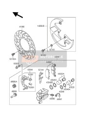 140901086RE, Cover,Front Disc,J.Violet, Kawasaki, 0