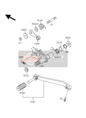 132420178, LEVER-ASSY-CHANGE, Pedal, Kawasaki, 0