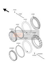 410230002, BAND-RIM,110/70-17(D) KLX250-J, Kawasaki, 0