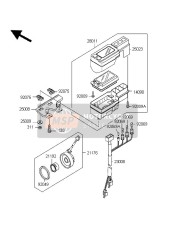 250081219, BRACKET-METER, Kawasaki, 0