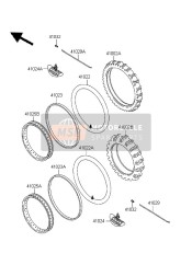 410251365WA, Felge,Vo,1.60X21,Silb, Kawasaki, 1