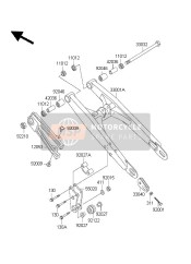 330011307TX, ARM-COMP-SWING,Silver No.35, Kawasaki, 2