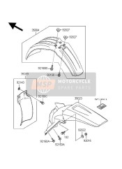 3502315116W, FENDER-REAR,L.Green, Kawasaki, 0