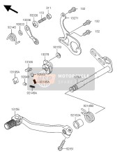 131610007, LEVER-COMP-CHANGE Shaft, Kawasaki, 0