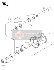 921520111, Collar,Fr Axle,Rh,L=19, Kawasaki, 0