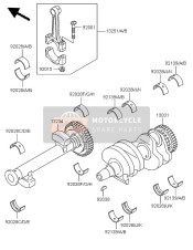 920281495, Bushing,Balancer,Lh,Blue, Kawasaki, 0