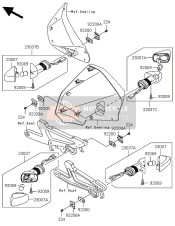 230370067, LAMP-ASSY-SIGNAL,Rr,Rh, Kawasaki, 0