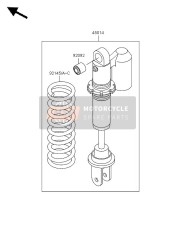 9214514768V, Spring,Shockabsorber,K=4.9,Sil, Kawasaki, 0