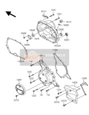 110610289, Gasket, Clutch Cover, Kawasaki, 2