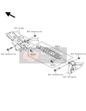 4501400378V, Shockabsorber,I.Silver, Kawasaki, 0