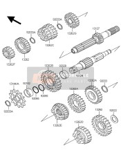 132620176, Gear, Output Top, 25T, Kawasaki, 0