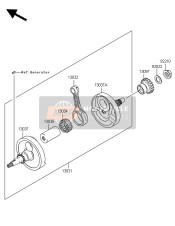 130370089, Crank Shaft,Lh, Kawasaki, 0