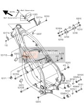 921530751, Flanschschraube,8X45, Kawasaki, 1