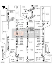 440750103828, DAMPER-SET-FORK,Gold, Kawasaki, 0