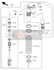 9214503838V, Spring,Shock,K=56N/MM,I.Silver, Kawasaki, 0