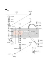 430951254, HOSE-BRAKE,Rr Master Cylinder, Kawasaki, 0