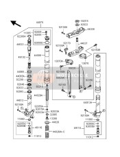 44075110714, DAMPER-SET-FORK,A.N.Gold, Kawasaki, 0