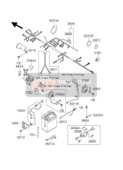 260120988, Battery,FB14L-A2,12V KL650-C9, Kawasaki, 0