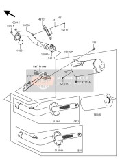 181000051, BODY-ASSY-MUFFLER,96DB, Kawasaki, 0