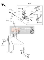 430950286, HOSE-BRAKE,Fr, Kawasaki, 0