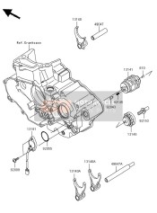 131410050, Schakelwals Compleet, Kawasaki, 0