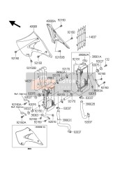 390620044, HOSE-COOLING,Radiator L-R High, Kawasaki, 2