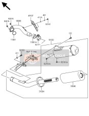 491070126, COVER-EXHAUST Pipe, Kawasaki, 0