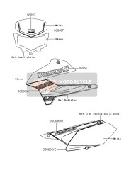 560540178, Sticker,Radiatorkap, Kawasaki, 0