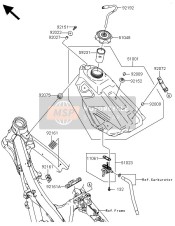 921610614, Damper, Fuel Tank, Side, Kawasaki, 0