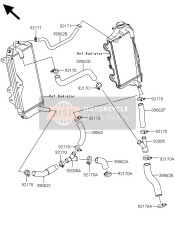 390620251, HOSE-COOLING,Fit.-RAD.Lh Upp, Kawasaki, 0