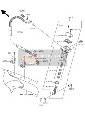 430950448, HOSE-BRAKE,Rr, Kawasaki, 1