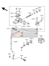 430951256, HOSE-BRAKE, Fr, Kawasaki, 2