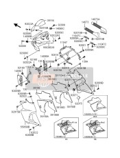 550505070C6, COWLING-ASSY.,Side,Lh,M.N.Blue, Kawasaki, 0